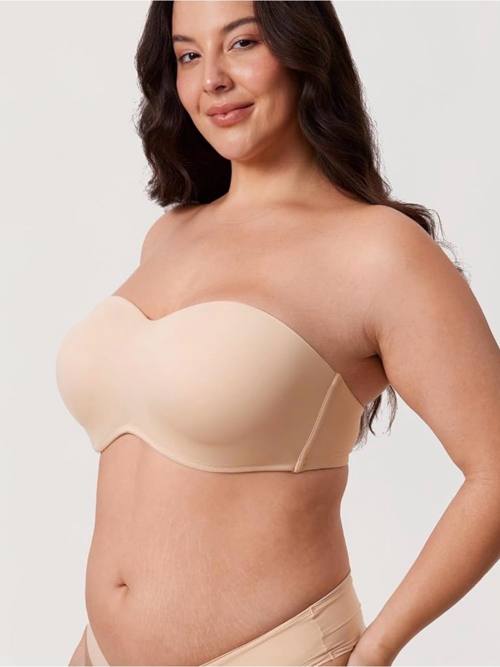 Strapless Nude Seamless Molded Cup Bra